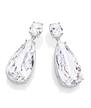 SILVER 925 AMORE CASCADE MAXI EARRINGS