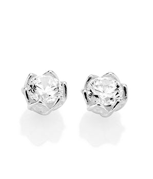 SILVER 925 COUNTRY BLOSSOM STUD EARRINGS