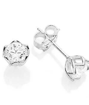 SILVER 925 COUNTRY BLOSSOM STUD EARRINGS