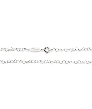SILVER 925 HEART LINK CHAIN