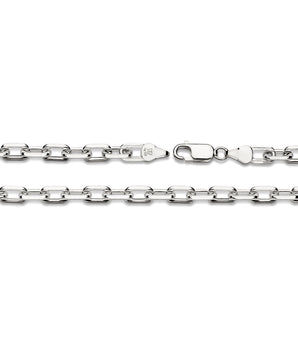SILVER 925 PAPER CLIP LINK CHAIN - 60CM