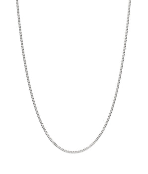 SILVER 925 CURB LINK CHAIN - 42CM