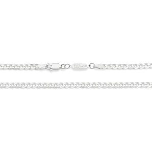 SILVER 925 THICK CURB LINK CHAIN - 50CM