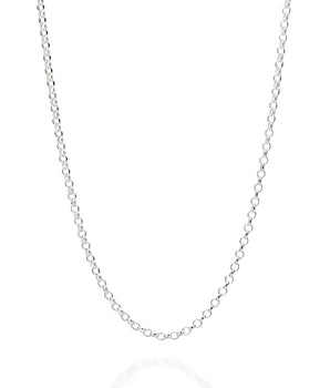 SILVER CABLE LINK CHAIN  MEDIUM