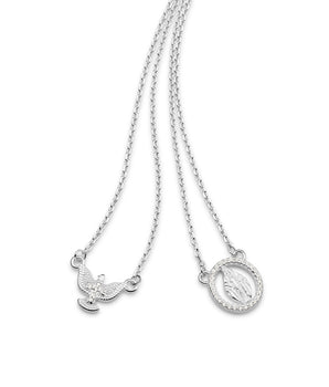 SILVER 925 SACRED PROTECTION SCAPULAR NECKLACE