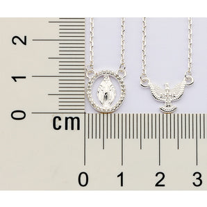 SILVER 925 SACRED PROTECTION SCAPULAR NECKLACE