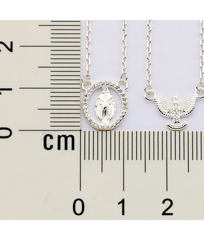 SILVER 925 SACRED PROTECTION SCAPULAR NECKLACE