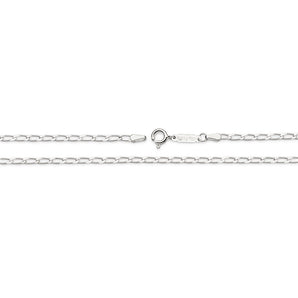 SILVER CURB LINK CHAIN LARGE