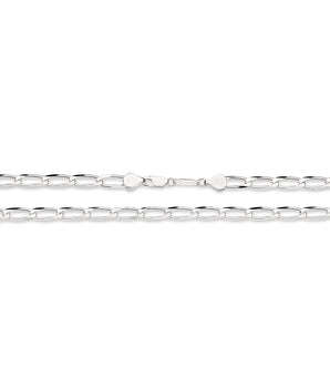 SILVER OVAL CABLE LINK CHAIN LARGE