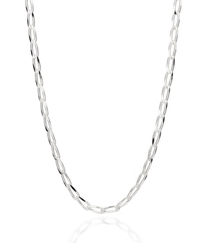SILVER OVAL CABLE LINK CHAIN  XLARGE
