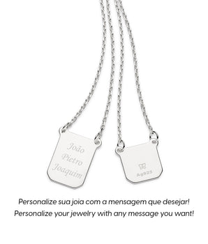 SILVER 925 MEN'S PAI (DAD) SCAPULAR NECKLACE