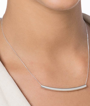 SILVER 925 TUBE NECKLACE