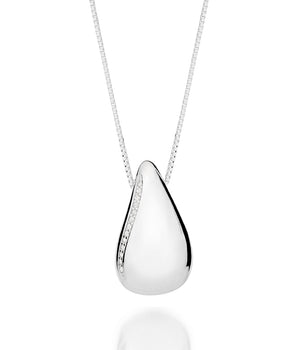 SILVER CHAIN WITH ZIRCONIA