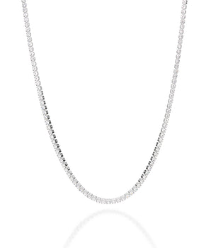 SILVER CHAIN WITH ZIRCONIA