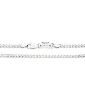 SILVER CHAIN WITH ZIRCONIA
