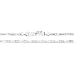 SILVER CHAIN WITH ZIRCONIA