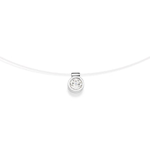 SILVER NYLON CHOKER