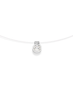 SILVER NYLON CHOKER