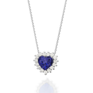 SILVER 925 ROYAL HEART NECKLACE