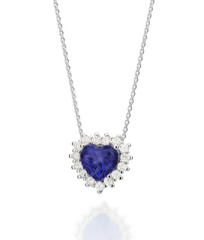 SILVER 925 ROYAL HEART NECKLACE