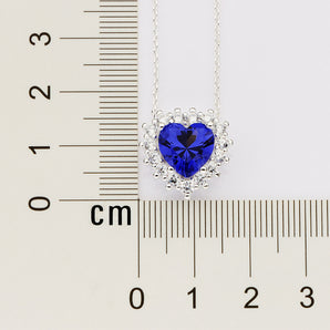 SILVER 925 ROYAL HEART NECKLACE