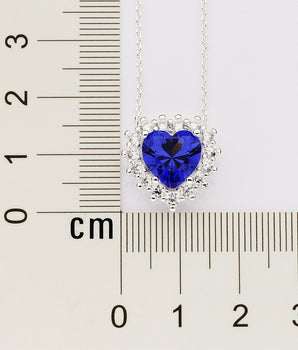 SILVER 925 ROYAL HEART NECKLACE