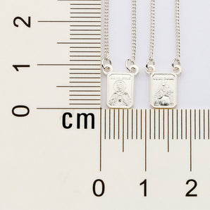 SILVER 925 DEVOTIONAL GRACE SCAPULAR NECKLACE