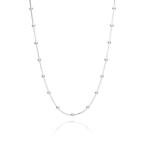 SILVER 925 SPHERES NECKLACE