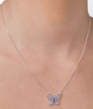 SILVER 925 BUTTERFLY ELEGANCE NECKLACE