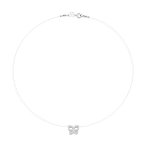 SILVER 925 ROMMANEL BUTTERFLY CHOKER