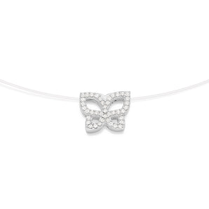 SILVER 925 ROMMANEL BUTTERFLY CHOKER