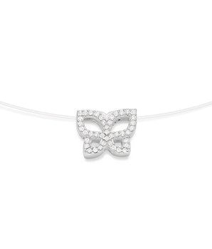 SILVER 925 ROMMANEL BUTTERFLY CHOKER