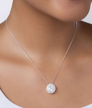 SILVER 925 CENTRAL LIGHT NECKLACE