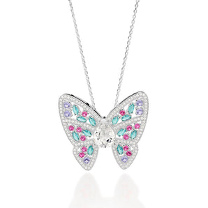 SILVER 925 MAJESTIC BUTTERFLY NECKLACE
