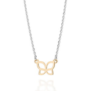 SILVER 925 ROMMANEL BUTTERFLY NECKLACE