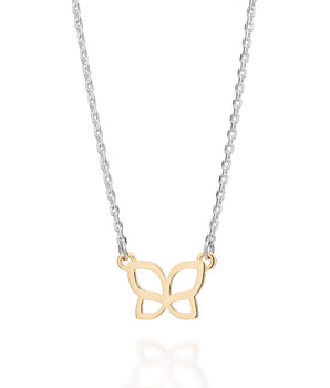SILVER 925 ROMMANEL BUTTERFLY NECKLACE