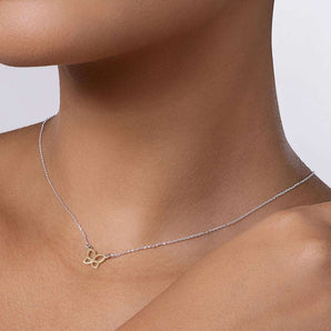 SILVER 925 ROMMANEL BUTTERFLY NECKLACE
