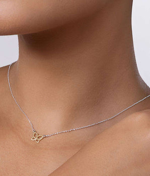 SILVER 925 ROMMANEL BUTTERFLY NECKLACE