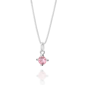 SILVER 925 LIGHT PINK ESSENTIAL NECKLACE