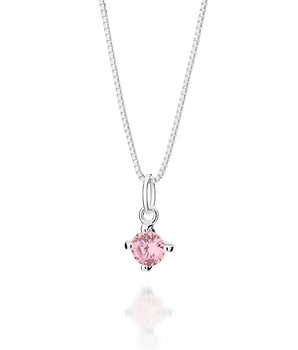 SILVER 925 LIGHT PINK ESSENTIAL NECKLACE