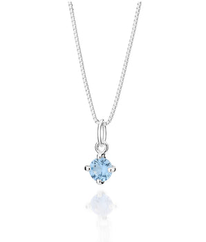SILVER 925 LIGHT BLUE ESSENTIAL NECKLACE