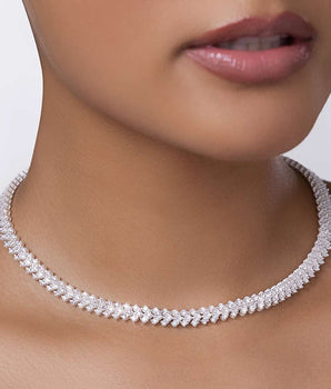 SILVER 925 CLASSIC RIVIERA CHOKER