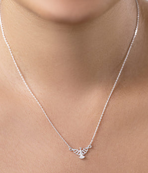 SILVER 925 HOLY SPIRIT DOVE NECKLACE