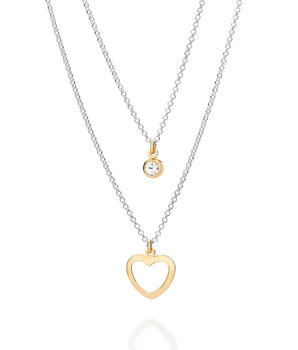 SILVER 925 HEART OF LIGHT NECKLACE