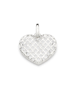 SILVER 925 HOLLOW TEXTURED PENDANT