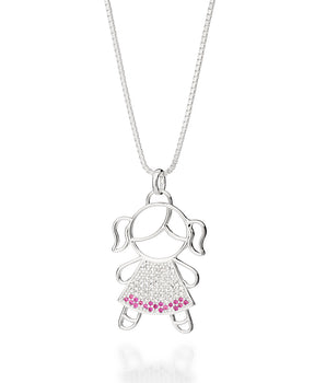 SILVER 925 GIRL PENDANT