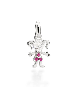 SILVER 925 SMALL GIRL PENDANT