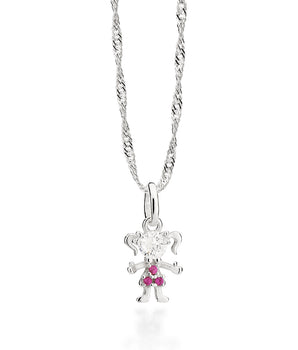 SILVER 925 SMALL GIRL PENDANT