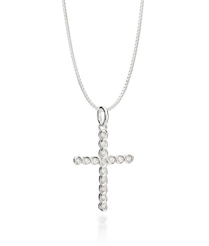 SILVER 925 TWISTED CROSS PENDANT