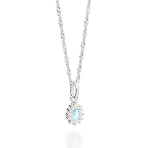 SILVER 925 SOMETHING BLUE PENDANT